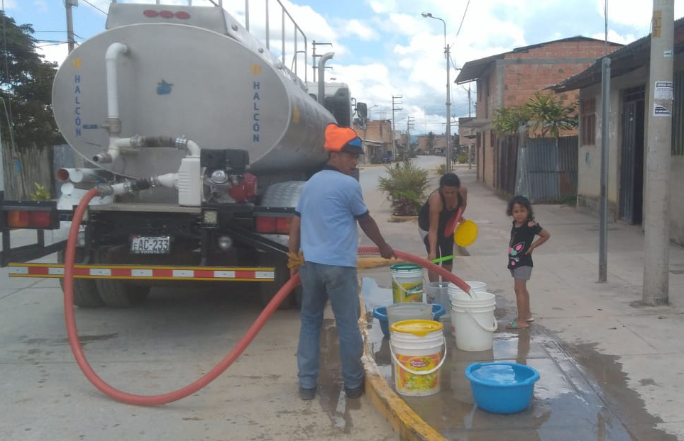 Comunicado de distribución del agua